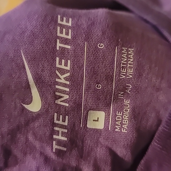 Nike house of innovation purple long sleeve crew t-shirt large tee - Picture 2 of 4